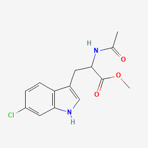 molecular formula C14H15ClN2O3 B13396034 methyl 2-acetamido-3-(6-chloro-1H-indol-3-yl)propanoate 