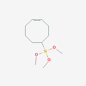 molecular formula C11H22O3Si B13396049 4-Cyclooctenyl Trimethoxysilane 