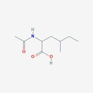 molecular formula C9H17NO3 B13396069 2-Acetamido-4-methylhexanoic acid 