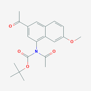 molecular formula C20H23NO5 B1339611 tert-Butyl acetyl(3-acetyl-7-methoxynaphthalen-1-yl)carbamate CAS No. 871731-76-9