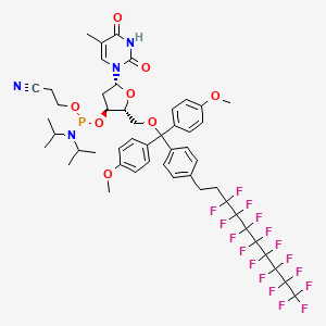molecular formula C50H52F17N4O8P B1339620 FDMT-T CEP 
