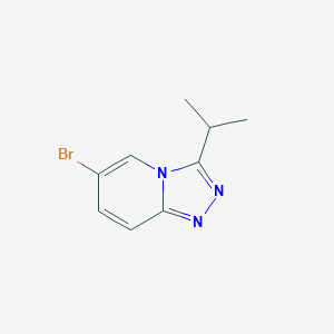 molecular formula C9H10BrN3 B1339622 6-溴-3-异丙基-[1,2,4]三唑并[4,3-a]吡啶 CAS No. 459448-06-7