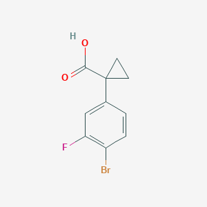 molecular formula C10H8BrFO2 B1339623 1-(4-Bromo-3-fluorophenyl)cyclopropane-1-carboxylic acid CAS No. 749269-74-7