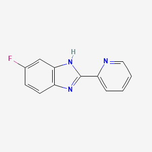 molecular formula C12H8FN3 B1339631 5-Fluoro-2-(2-pyridyl)-1H-benzimidazole CAS No. 875468-81-8