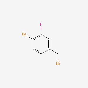 molecular formula C7H5Br2F B1339632 4-Bromo-3-fluorobenzyl bromide CAS No. 127425-73-4