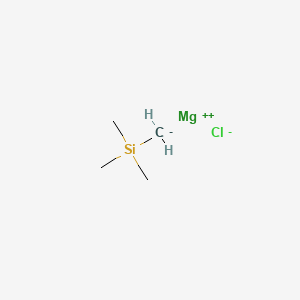 molecular formula C4H11ClMgSi B13396346 magnesium;methanidyl(trimethyl)silane;chloride 