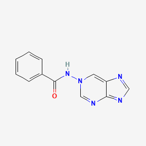 molecular formula C12H9N5O B13396418 N-(1H-purin-1-yl)benzamide 