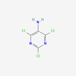 molecular formula C4H2Cl3N3 B1339642 2,4,6-Trichloropyrimidin-5-amine CAS No. 91322-00-8