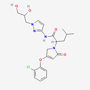 molecular formula C22H27ClN4O5 B13396442 Sinogliatin 