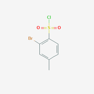 molecular formula C7H6BrClO2S B1339645 2-Bromo-4-methylbenzene-1-sulfonyl chloride CAS No. 89794-06-9