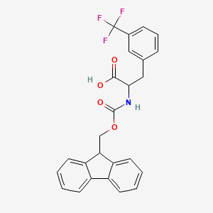 molecular formula C25H20F3NO4 B13396454 Fmoc-3-(trifluoromethyl)-L-phenylalanine 