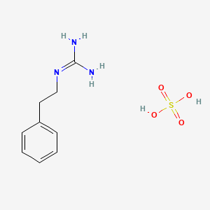 molecular formula C9H15N3O4S B1339647 bis(N-(2-phenylethyl)guanidine); sulfuric acid CAS No. 2551-72-6