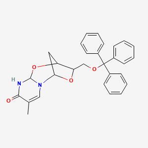 molecular formula C29H28N2O4 B13396495 5'-O-Trityl-2,3'-anhydrothymidine (5-OTT+1) 
