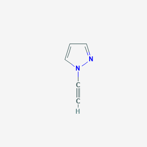 molecular formula C5H4N2 B1339652 1-Ethynylpyrazole 