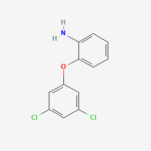 molecular formula C12H9Cl2NO B1339653 2-(3,5-Dichlorophenoxy)aniline CAS No. 76838-75-0