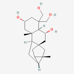 molecular formula C20H32O4 B13396538 Trachyloban-2B,6B,18,19-tetraol 