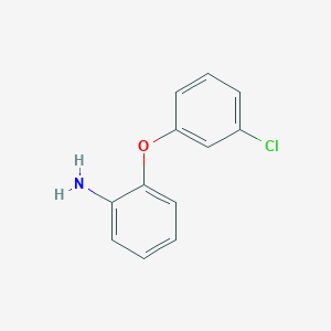molecular formula C12H10ClNO B1339654 2-(3-氯苯氧基)苯胺 CAS No. 76838-73-8