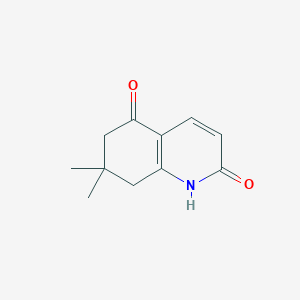 molecular formula C11H13NO2 B1339655 7,7-dimethyl-7,8-dihydroquinoline-2,5(1H,6H)-dione CAS No. 55119-00-1