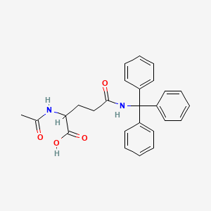 molecular formula C26H26N2O4 B13396552 N-Acetyl-N5-trityl-L-glutamine 