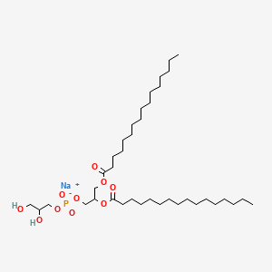 molecular formula C38H74NaO10P B13396560 1,2-Dihexadecanoyl-sn-glycero-3-[phospho-rac-(1-glycerol)]sodiumsalt 