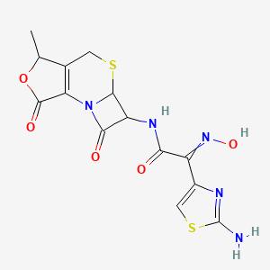 molecular formula C14H13N5O5S2 B13396562 Cefdinir impurity E 