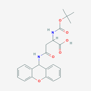 molecular formula C22H24N2O6 B13396575 N-Alpha-t-Boc-N-beta-xanthyl-L-asparagine 