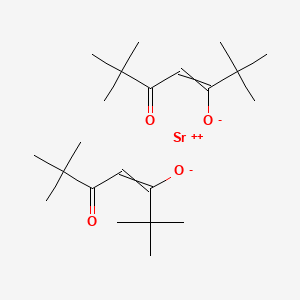 molecular formula C22H38O4Sr B13396638 Strontium;2,2,6,6-tetramethyl-5-oxohept-3-en-3-olate 