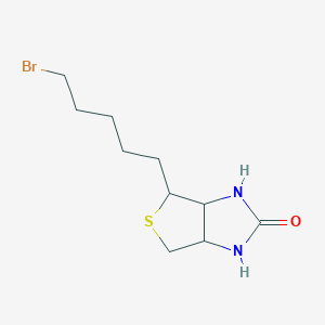 molecular formula C10H17BrN2OS B13396643 4-(5-Bromopentyl)-1,3,3a,4,6,6a-hexahydrothieno[3,4-d]imidazol-2-one 