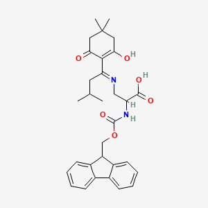 molecular formula C31H36N2O6 B13396683 (S)-2-(Fmoc-amino)-3-[[1-(4,4-dimethyl-2,6-dioxocyclohexylidene)-3-methylbutyl]amino]propanoic Acid 