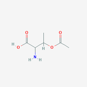 molecular formula C6H11NO4 B13396708 3-Acetyloxy-2-aminobutanoic acid 