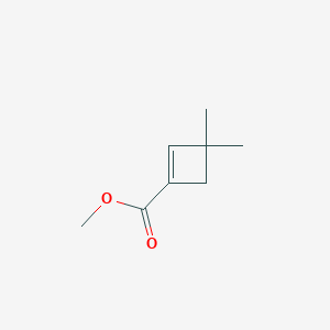molecular formula C8H12O2 B1339672 Methyl 3,3-dimethylcyclobut-1-ene-1-carboxylate CAS No. 37676-91-8