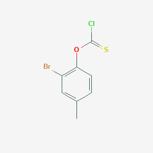 molecular formula C8H6BrClOS B13396731 2-Bromo-4-methylphenyl chlorothioformate 