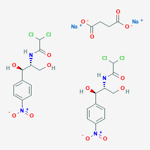 molecular formula C26H28Cl4N4Na2O14 B13396765 Chloramphenicole sodium succinate 