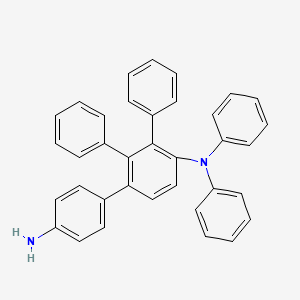 molecular formula C36H28N2 B13396825 4-(4-aminophenyl)-N,N,2,3-tetraphenylaniline 