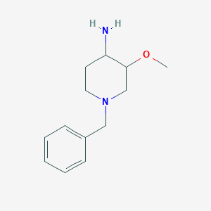 molecular formula C13H20N2O B1339683 1-Benzyl-3-methoxy-piperidin-4-ylamine 