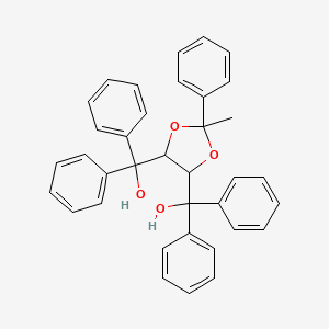 molecular formula C36H32O4 B13396877 (4R,5R)-2-Methyl-alpha,alpha,alpha',alpha',2-pentaphenyl-1,3-dioxolane-4,5-dimethanol 