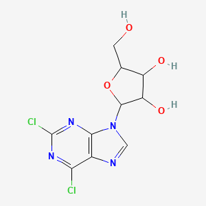 molecular formula C10H10Cl2N4O4 B13396885 2,6-Dichloro-9H-purine Riboside 