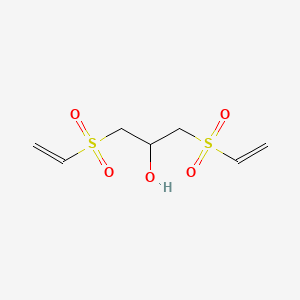 molecular formula C7H12O5S2 B1339689 1,3-Bis(vinylsulfonyl)propan-2-ol CAS No. 67006-32-0