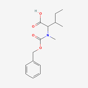 molecular formula C15H21NO4 B13396892 2-{[(Benzyloxy)carbonyl](methyl)amino}-3-methylpentanoic acid 
