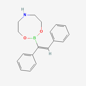 molecular formula C18H20BNO2 B13396911 cis-Stilbeneboronic acid diethanolamine ester 