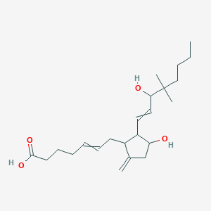 molecular formula C23H38O4 B13396925 11,15-Dihydroxy-16,16-dimethyl-9-methylideneprosta-5,13-dien-1-oic acid 
