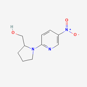 molecular formula C10H13N3O3 B13396936 (1-(5-Nitropyridin-2-yl)pyrrolidin-2-yl)methanol 
