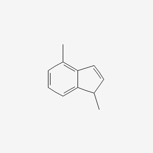 molecular formula C11H12 B13396952 4,1-Dimethyl-inden CAS No. 66256-30-2