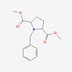 molecular formula C15H19NO4 B1339696 2,5-Dimethyl 1-benzylpyrrolidine-2,5-dicarboxylate 