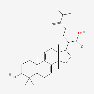 molecular formula C31H48O3 B13396960 2-(3-hydroxy-4,4,10,13,14-pentamethyl-2,3,5,6,12,15,16,17-octahydro-1H-cyclopenta[a]phenanthren-17-yl)-6-methyl-5-methylideneheptanoic acid 