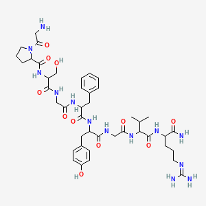 molecular formula C43H63N13O11 B13396969 Gpsgfygvr 