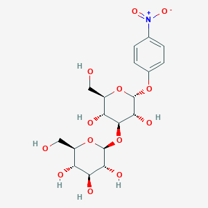 molecular formula C18H25NO13 B13397024 Glc(b1-3)Glc(a)-O-Ph(4-NO2) 