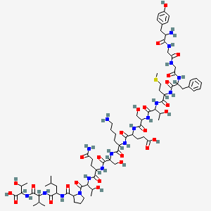 molecular formula C77H120N18O26S B13397130 Yggfmtseks qtplvt 