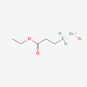 molecular formula C6H11BrO2Zn B13397139 bromozinc(1+);ethyl butanoate 