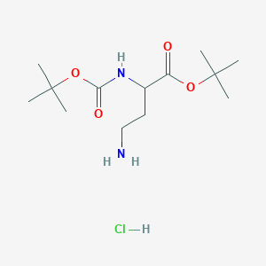 molecular formula C13H27ClN2O4 B13397164 Boc-dab-otbu hcl 